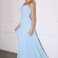 Strapless Cowl Neckline A-Line Gown By Amoris T703 - Women Evening Formal Gown - Special Occasion