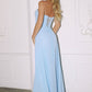 Strapless Cowl Neckline A-Line Gown By Amoris T703 - Women Evening Formal Gown - Special Occasion