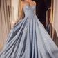 Glitter Sweetheart A-Line Gown By Amoris T706 - Women Evening Formal Gown - Special Occasion