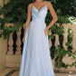 Cowl Neckline A-Line Gown By Amoris T714 - Women Evening Formal Gown - Special Occasion