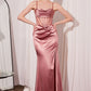 Satin Fitted Sheer Corset Sweetheart Neck Gown By Amoris T812 - Women Evening Formal Gown - Special Occasion