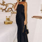 Strapless Satin Sheath Gown By Amoris T816 - Women Evening Formal Gown - Special Occasion