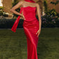 Strapless Satin Sheath Gown By Amoris T816 - Women Evening Formal Gown - Special Occasion