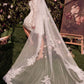 Off The Shoulder Long Sleeve Short Bridal Dress by Andrea and Leo WL021