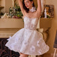 Strapless Scoop Neckline Bridal Short Dress by Andrea and Leo WL025 - Special Occasion