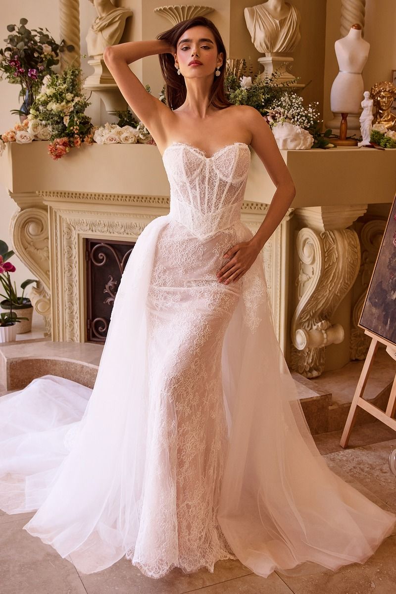 Strapless Sweetheart Neckline Bridal Gown by Andrea & Leo Couture WL044 - Special Occasion