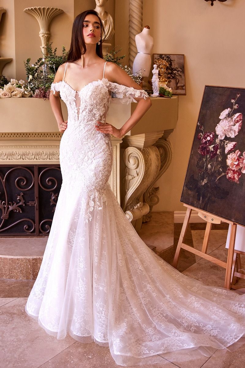 V-Neckline Mermaid Bridal Gown by Andrea and Leo WL051 - Special Occasion