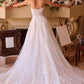 Deep Sweetheart Strapless Neckline Bridal Gown by Cinderella Divine WL052 - Special Occasion