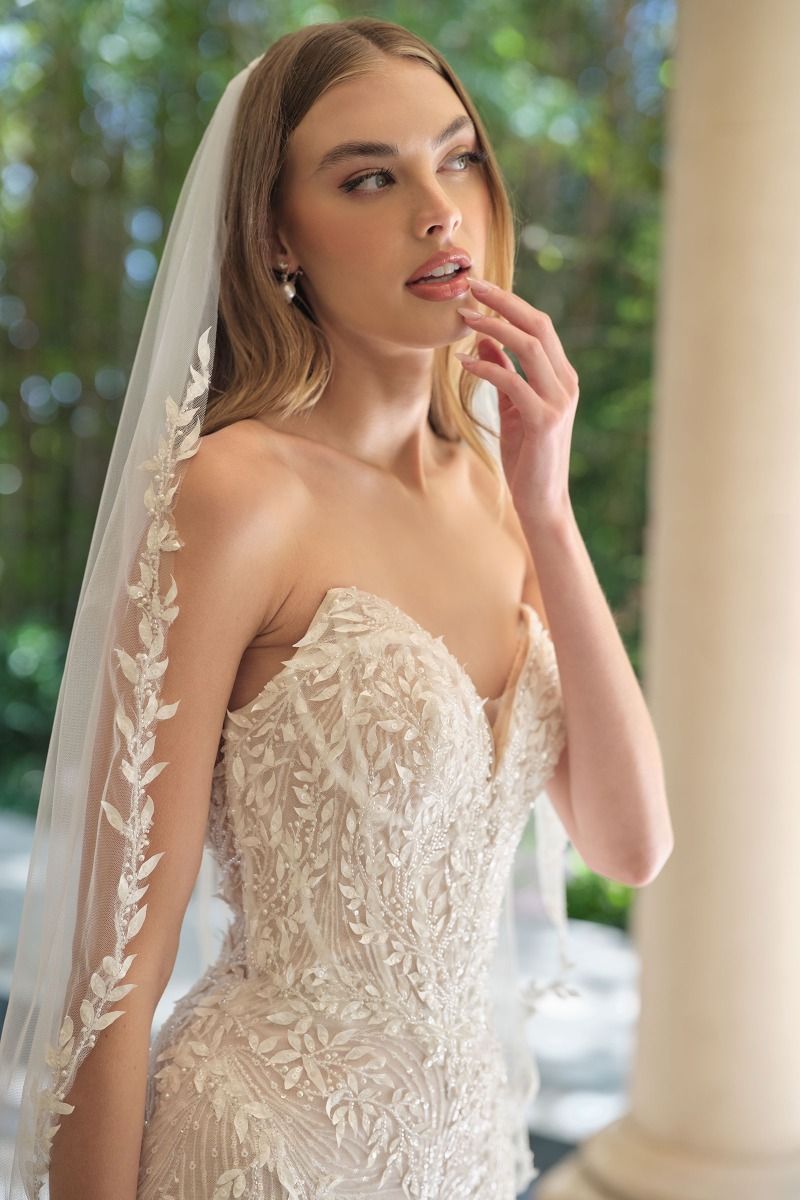 Strapless Sweetheart Mermaid Bridal Gown by Andrea & Leo Couture WL060
