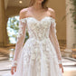 Off Shoulder Sweetheart Neck Bridal Gown by Andrea & Leo Couture WL067