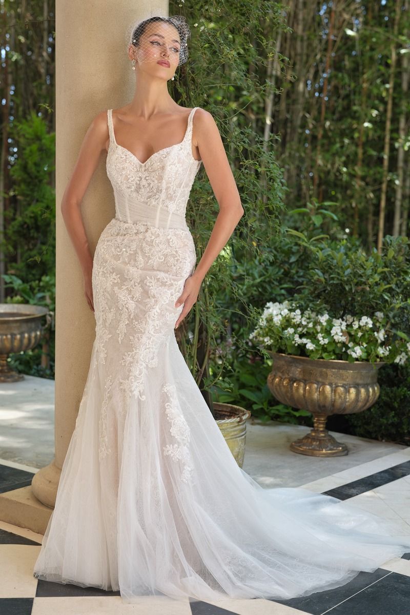 Sweetheart Neckline Mermaid Bridal Gown by Andrea & Leo Couture WL068