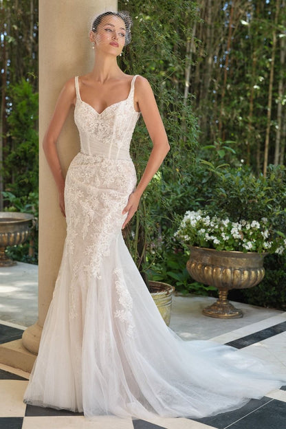 Sweetheart Neckline Mermaid Bridal Gown by Andrea & Leo Couture WL068