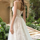 Scoop Neckline A-Line Bridal Gown by Andrea & Leo Couture WL069