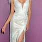 Lace and Jeweled Fitted Bridal Gown by Cinderella Divine CD952