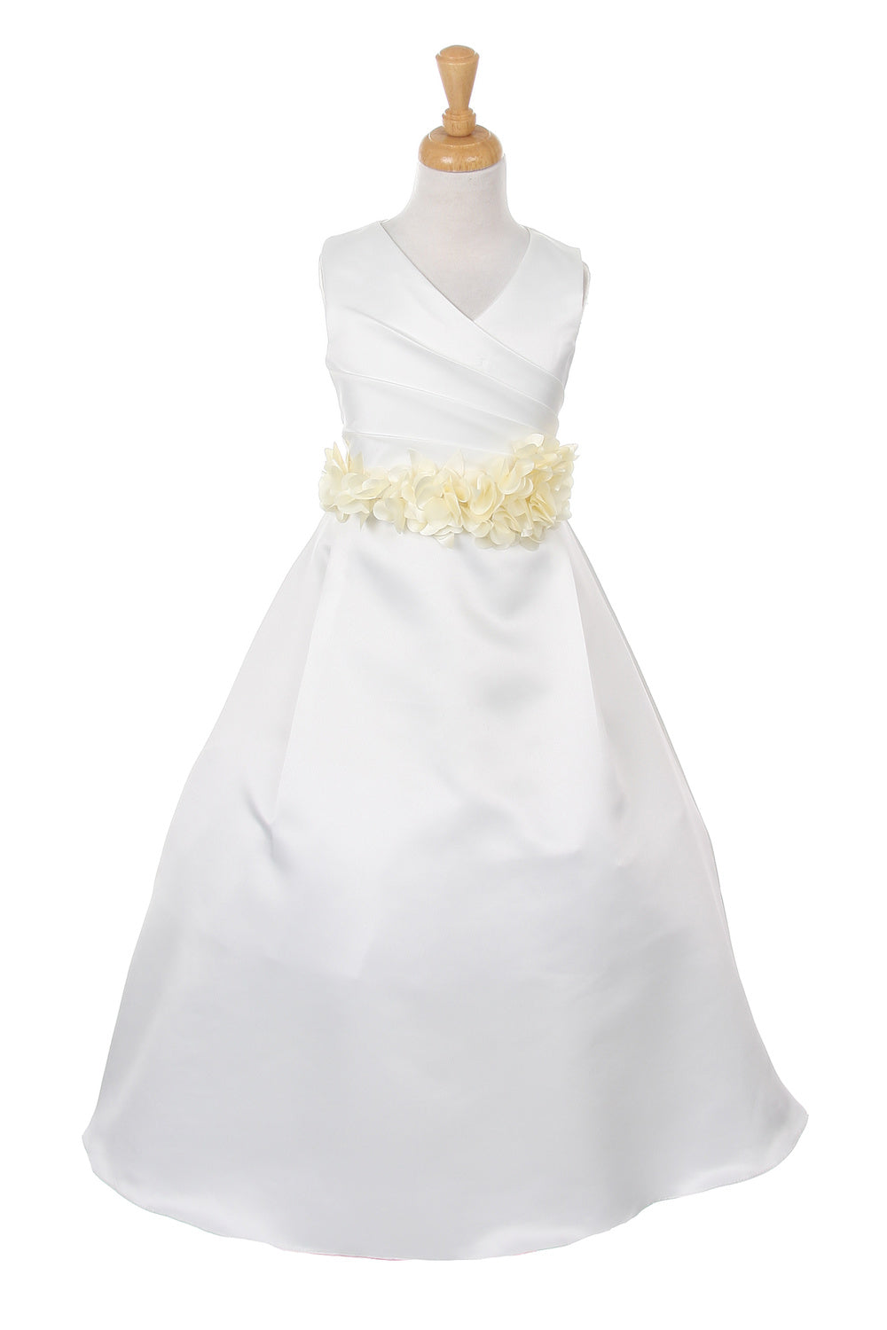 slim fit dress slacks Gold Lace Ivory Tulle Straps Wedding Flower Girl Dress 2T main image 0