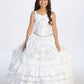 Flower Girl Dress with Sweetheart Bodice and Ruffle Hem by TIPTOP KIDS - AS1187