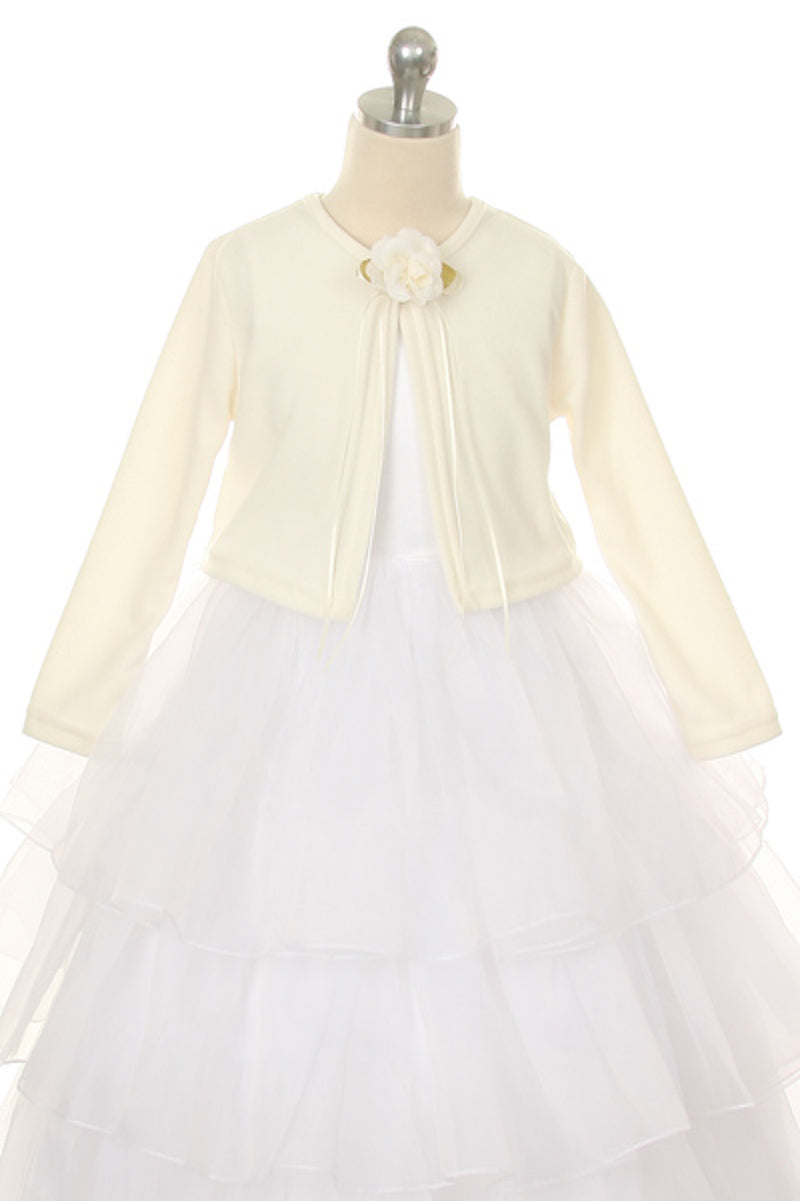 Plain Cardigan Girl Party Dress by AS133 Kids Dream - Girl Formal Dresses