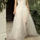 OFF THE SHOULDER FLORAL BODICE BRIDAL GOWN by Andrea & Leo Couture - A1038W