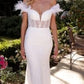 Off The Shoulder Glittering Bridal Gown by Cinderella Divine J824W
