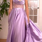 Corset Satin A-Line Gown By Ladivine CD276 - Women Evening Formal Gown - Special Occasion