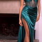 Satin Strapless Corset Gown By Ladivine CD269 - Women Evening Formal Gown - Special Occasion