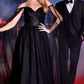 A-Line with Cape Sleeves Gown By Ladivine CD0204 - Women Evening Formal Gown - Special Occasion/Curves
