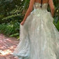 Floral Opal A-Line Slit Gown by Andrea & Leo Couture A1145 - Special Occasion