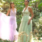 Floral Lace Tulle Halter Neckline A-line Gown Andrea & Leo Couture - A1206