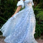Butterfly Puff Sleeve Ball Gown by Andrea & Leo Couture A1136 Penelope Gown - Special Occasion