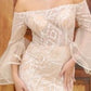 Glass Flared Sleeve Gown by Andrea & Leo Couture A1175 - Special Occasion