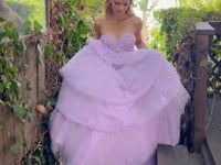Strapless Peony Petal Layered Ball Gown Andrea & Leo Couture - A1220 –  Ariststyles
