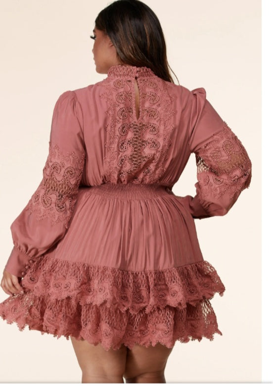 Mauve Pink Mini Dress - Sales