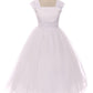 Girl Party Pleated Cap Sleeve Long Dress by AS222 Kids Dream - Girl Formal Dresses