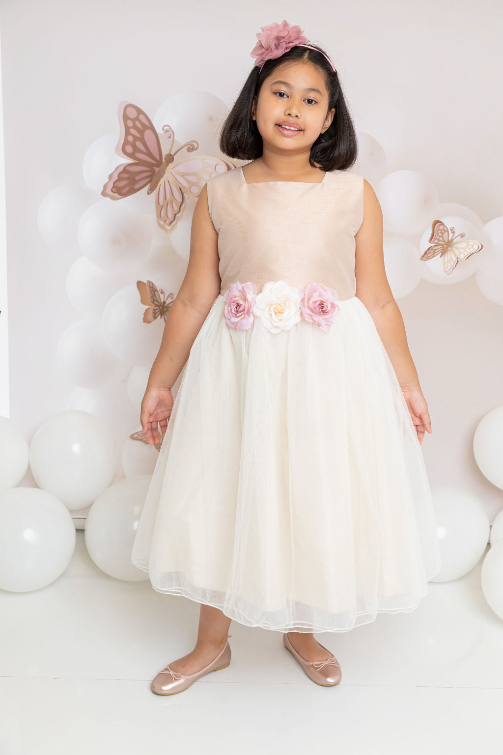 Poly Silk Tulle Girl Party Dress Plus Size by AS428 Kids Dream - Girl Formal Dresses