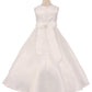 Flower Girl Party Long Satin Pearl Trim Communion Dress by AS386 Kids Dream - Girl Formal Dresses