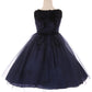 Velvet Rose Patch Girl Party Dress by AS396 Kids Dream - Girl Formal Dresses