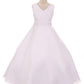 Lace Applique Bodice Full Flower Girl Dress by AS418 Kids Dream - Girl Formal Dresses