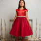 Sleeve Satin Girl Party Dress with Tulle by AS452 Kids Dream - Girl Formal Dresses