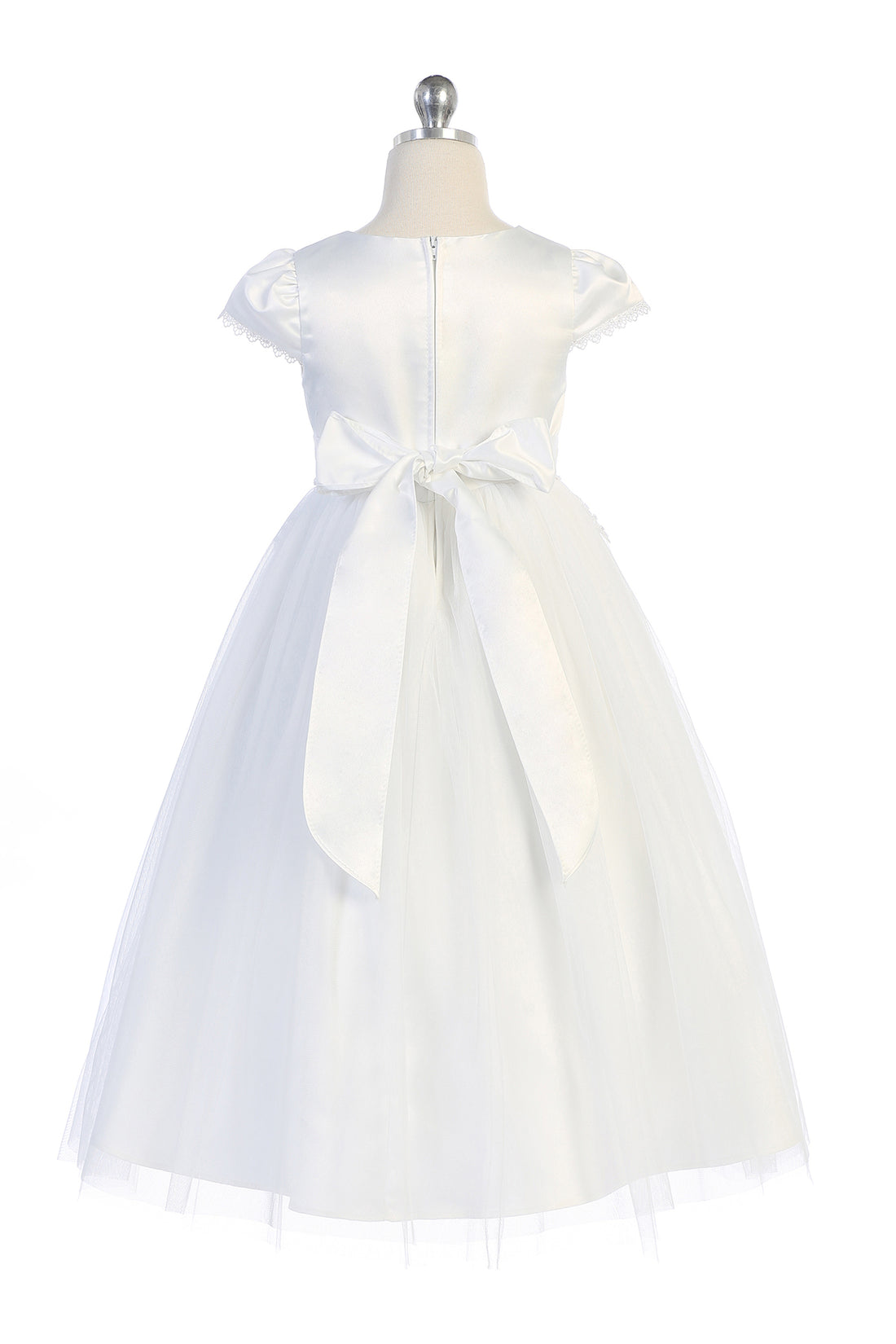 Chandelier Trim Communion Flower Girl Dress by AS460 Kids Dream - Girl Formal Dresses White / 12 Chandelier Trim Communion Flower Girl Dress by AS460 Kids Dream - Girl Formal Dresses White / 12