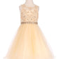 Rhinestone Pearl Beaded Lace Tulle Girl Party Dress by Cinderella Couture USA As5013