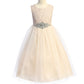 Long Lace Illusion with Diamond Shape Girl Party Dress by AS524D Kids Dream - Girl Formal Dresses