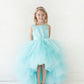 Girl Dress with Ruffled Tulle High-Low Dress by TIPTOP KIDS - AS5658