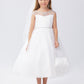Flower Girl Dress - Lace Bodice with Rhinestone and Pearl by TIPTOP KIDS - AS5746