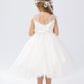 Flower Girl Dress - Lace Bodice with Rhinestone and Pearl by TIPTOP KIDS - AS5746
