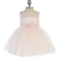 Baby Dress with Embroidery Illusion Neckline by TIPTOP KIDS - AS5753S