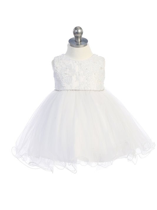Baby Dress with Tulle Lace Bodice by TIPTOP KIDS - AS5786S