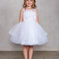 Girl Dress with Gorgeous 3D Flowers and Feathers Dress by TIPTOP KIDS - AS5800