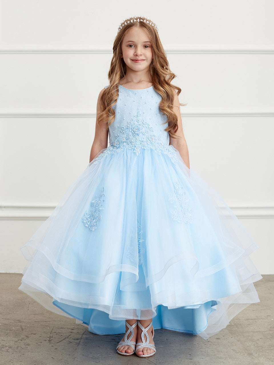 Girl Dress with Glitter Bodice and Tail Skirt by TIPTOP KIDS - AS5814