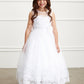 Flower Girl Illusion Neckline Bodice Dress by TIPTOP KIDS - AS5822