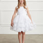 Girl Dress with Glitter Bodice and Ruffles by TIPTOP KIDS - AS5829